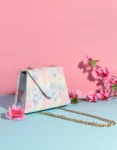 Pastel Tie-Dye Chain Sling Bag for Women – Trendy Crossbody Purse in Pakistan