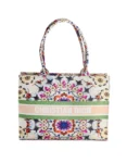 Luxury Christian Dior-Inspired Floral Canvas Handbag for Women in Pakistan